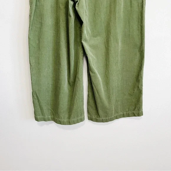 Gudrun Sjoden Corduroy Pants Wide Leg Trousers Spring Green XL - Picture 8 of 10